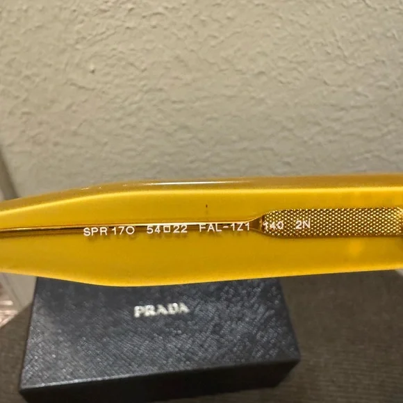 Prada Tortoiseshell and Yellow Sunglasses - Picture 10 of 12